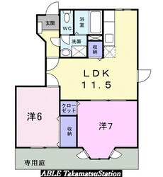 アルペジオ南　Ｂの物件間取画像